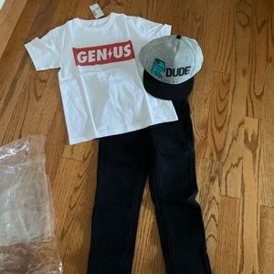 Outfit - Skinny jeans, tee and hat